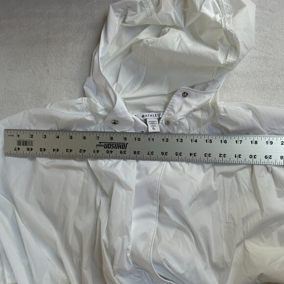 Athleta Women’s Trade Winds Jacket XL Hooded Full Zip White Travel New $249 - Picture 4 of 7